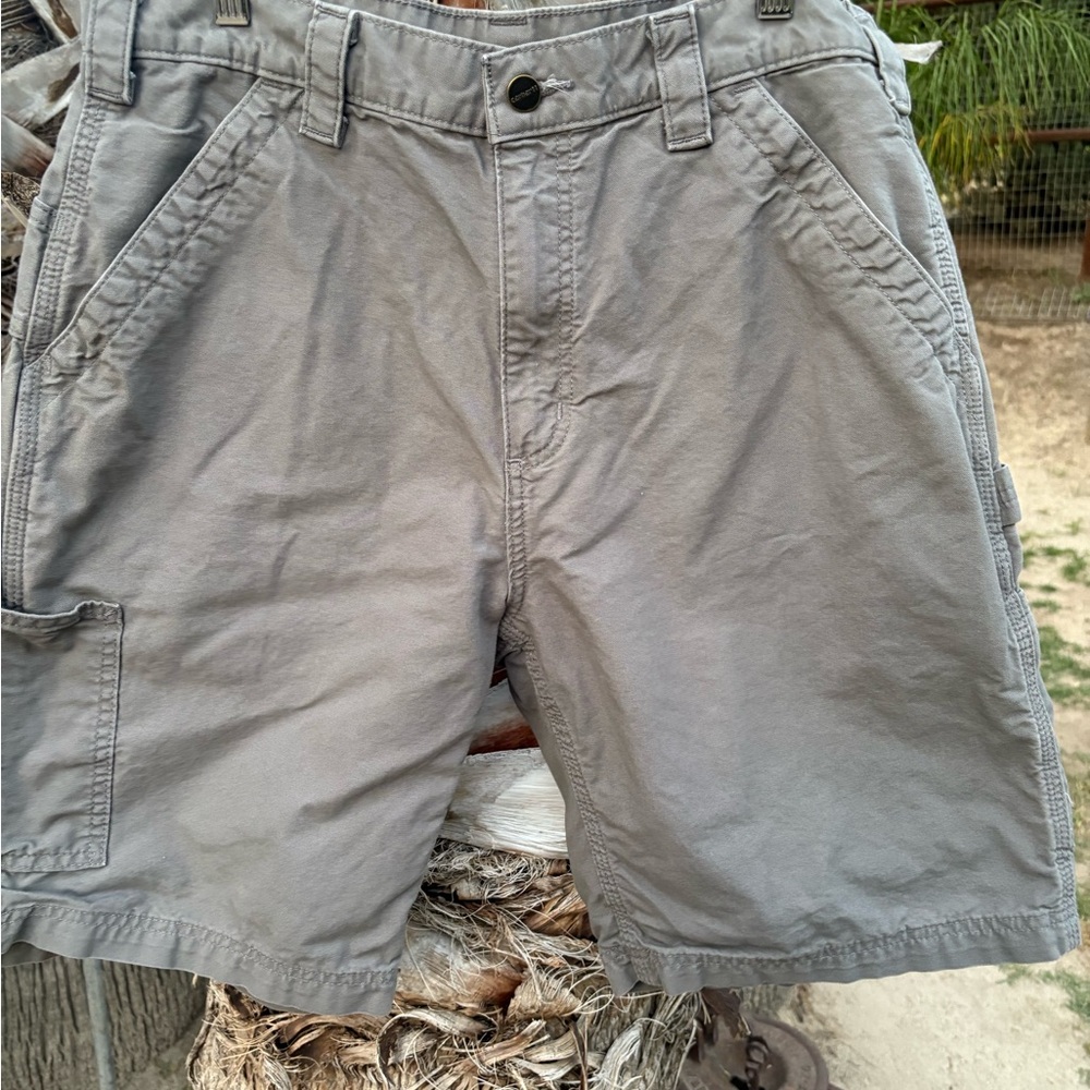 Carhartt Gray Work Cargo Shorts